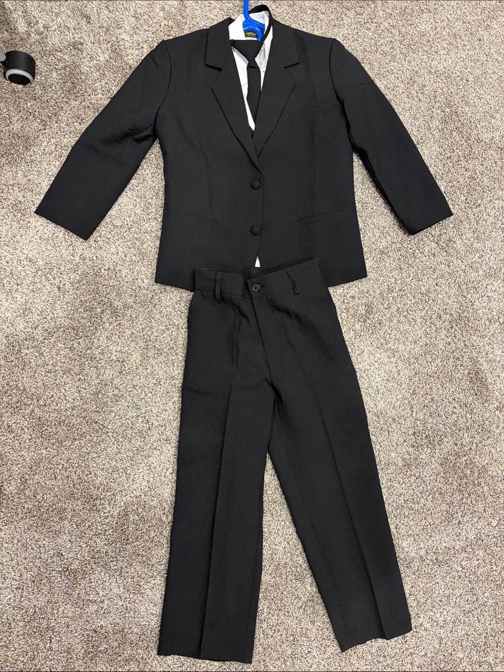 RAFAEL Black Kids Five Piece Tailored Pantsuit